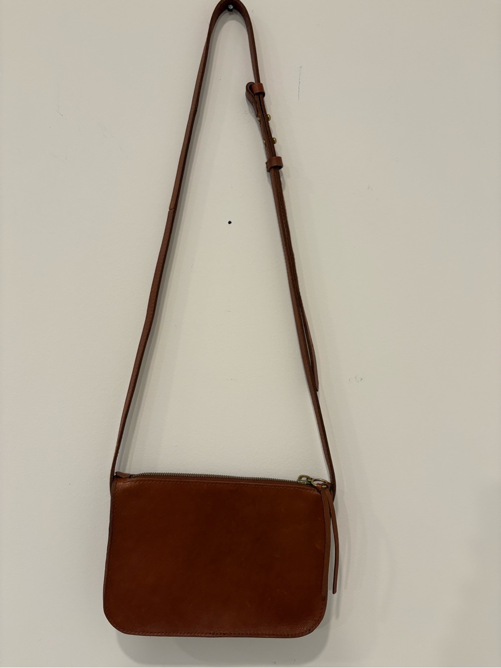 Madewell The Simple crossbody purse in English Saddle Brown - Picture 3 of 7